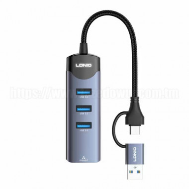 USB - концентратор LDNIO 4*1 DS-144uc RJ45
