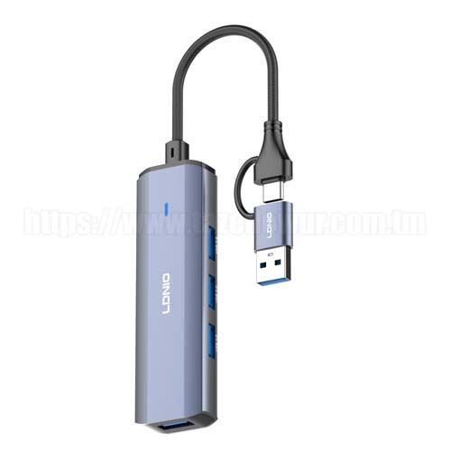 USB - концентратор LDNIO 4*1 DS-114uc