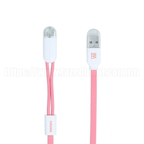 Кабель Remax 2 in 1 (micro/iphone)