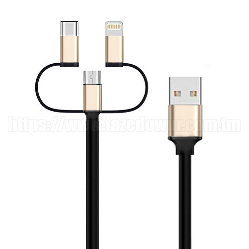 Кабель Treqa 3 in 1 Data Cable