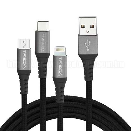Кабель Treqa 3in1 SuperFast 100W