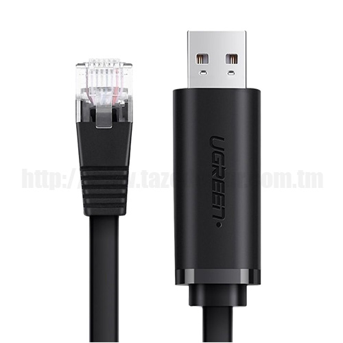 Консольный кабель UGREEN CM204 (С USB на RJ45 / 3 метра)