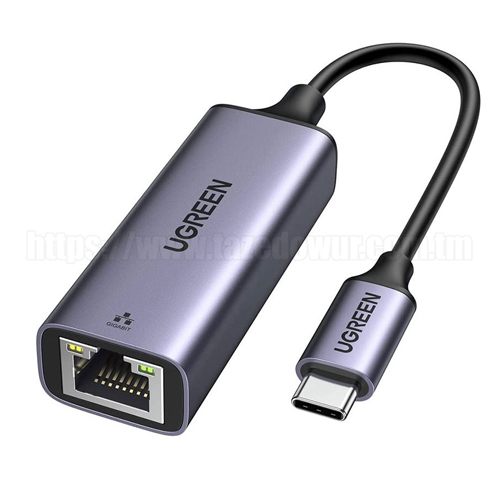 Сетевая карта UGREEN CM199 с TYPE-C на RJ45 (Конвертер 1Gb)
