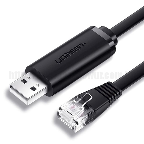 Консольный кабель UGREEN CM204 (С USB на RJ45 / 3 метра)
