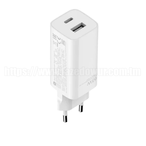 Сетевой адаптер Xiaomi 65W GaN Charger (Type-A + Type-C)